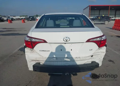 2016 Toyota Corolla Le z USA, uszkodzony, nr VIN 2T1BURHE4GC583691